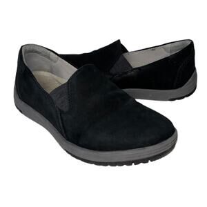 Dansko black suede Laraine slip-on Sneakers comfort flats women's Size 36
